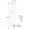 Prime-Line Spiral Balance, FR Series, Non-Tilt, 23 in., 3/8 in., Red Bearing, FS 340 End Clip (Single Pack) FR 2320-340 - alternate 2